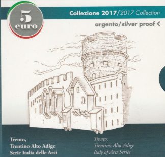 2017 -Italia 5 € argento proof -Trento,Trentino Alto Adige-