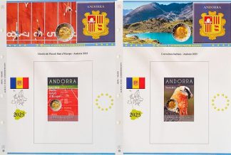 Novità Fogli per 2 euro ANDORRA 2025 in blister - ABAFIL