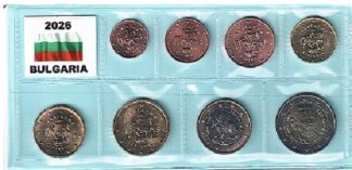 Ultimo arrivo 2026!!! Novità  Monete Euro BULGARIA 2026 in blister