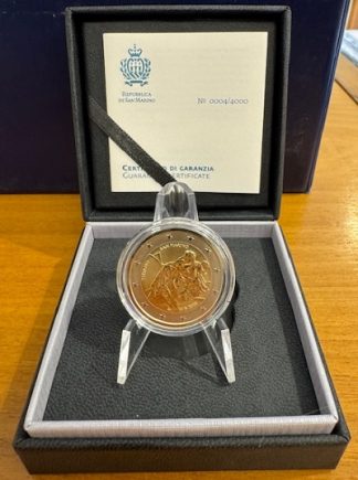 Top novità 2026 San Marino 2 euro REVERSE proof '450° Ann. scomparsa di Tiziano'