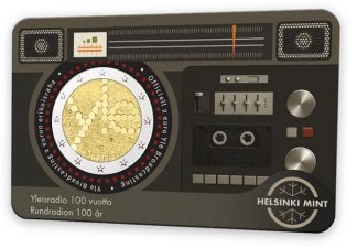 Ultimo arrivo 2026 Finlandia -100 anni YLE Broadcasting-coincard Vers.Finlandese