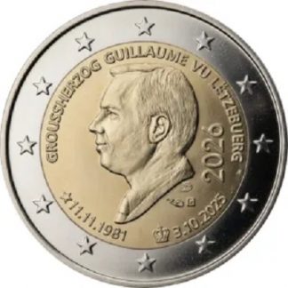 Ultimo arrivo!!! 2026 Lussemburgo Granduca Guglielmo V