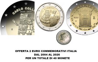 Ultima offerta!!! ITALIA 2 euro commemorativi dal 2004 al 2026