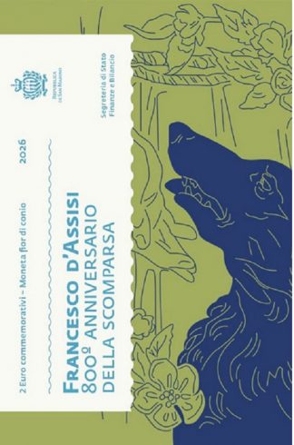 Ultimo arrivo !!!! PREVENDITA 2 euro San Marino 2026  '800° Ann. scomparsa Francesco d'Assisi