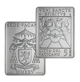 Novità 2025 Vaticano Moneta 5 argento Sede Vacante MMXXV