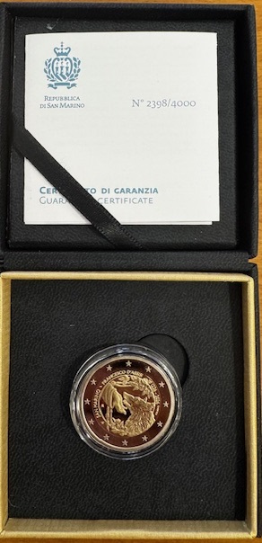 Ultima novità 2026 San Marino 2 euro proof '800° Ann. scomparsa di San Francesco'