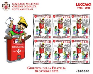 Ultimo arrivo!!! SMOM 2026- Foglietto 'G.ta della Filatelia' Lucca60