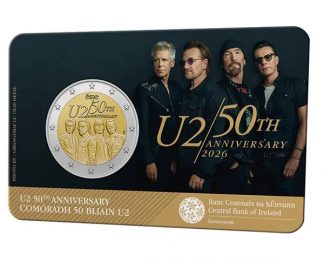 Ultimo arrivo!!! 2026  'U2 50° Anniversario' 2 euro Irlanda in coincard ufficiale
