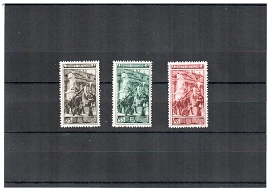 <b>1950 </b>(ANN.CPL.) Francobolli Vaticano - Pontificato di Pio XII