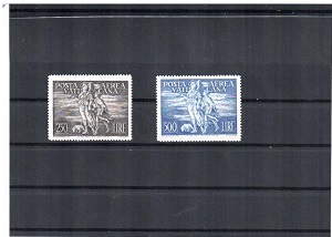 <b>1948 </b>(ANN.CPL.) Francobolli Vaticano - Pontificato di Pio XII